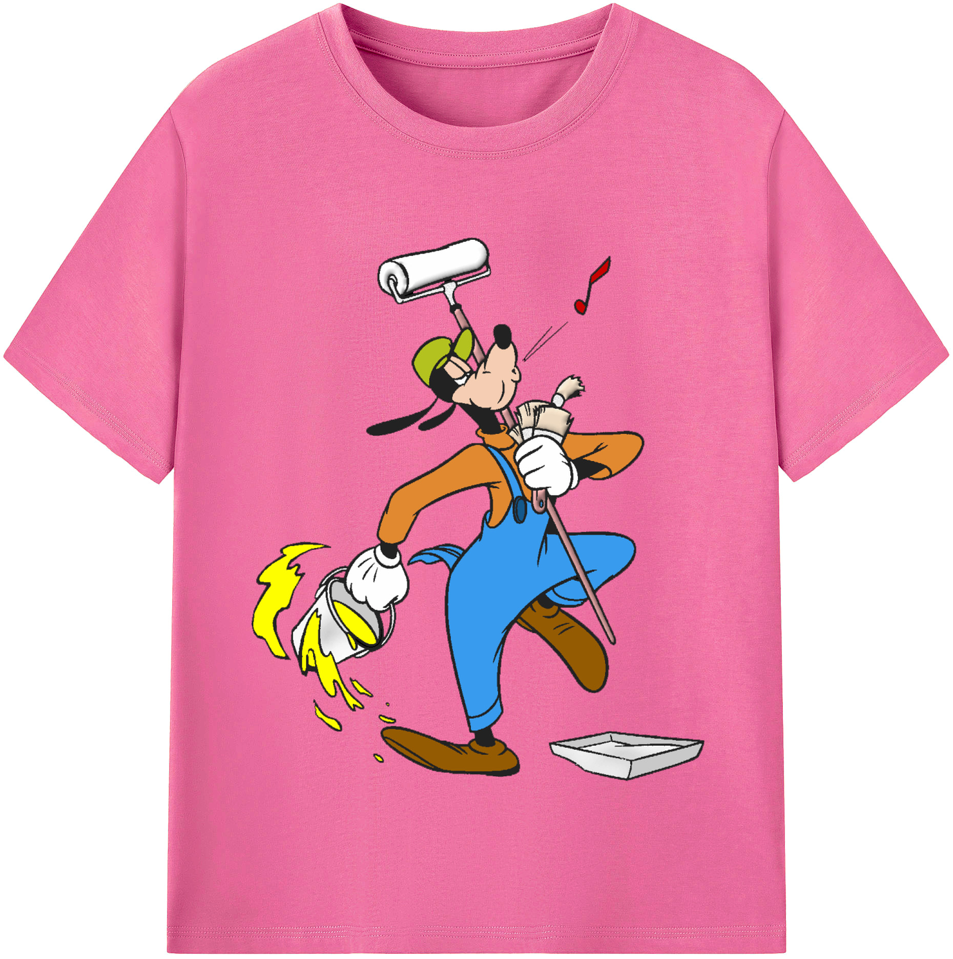 （画像用） ミッキーマウス Mickey Mouse レディースカジュアルプリントTシャツ（綿100％）